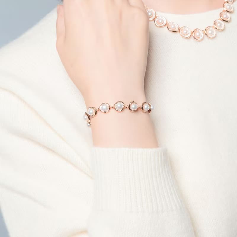 閃耀霓光珍珠手鍊 (共兩色)