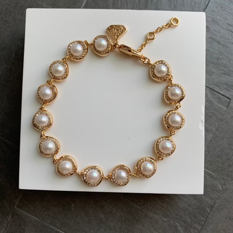 閃耀霓光珍珠手鍊 (共兩色)