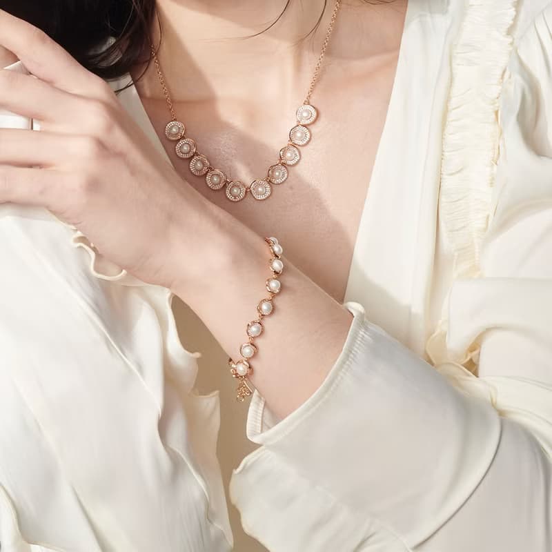 閃耀霓光珍珠手鍊 (共兩色)