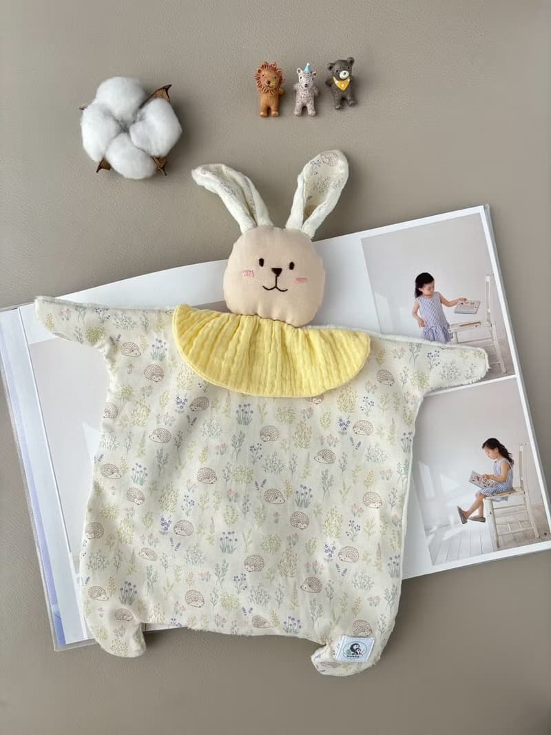 兔寶寶安撫巾   幸福小刺蝟 嬰兒彌月禮 新生兒禮