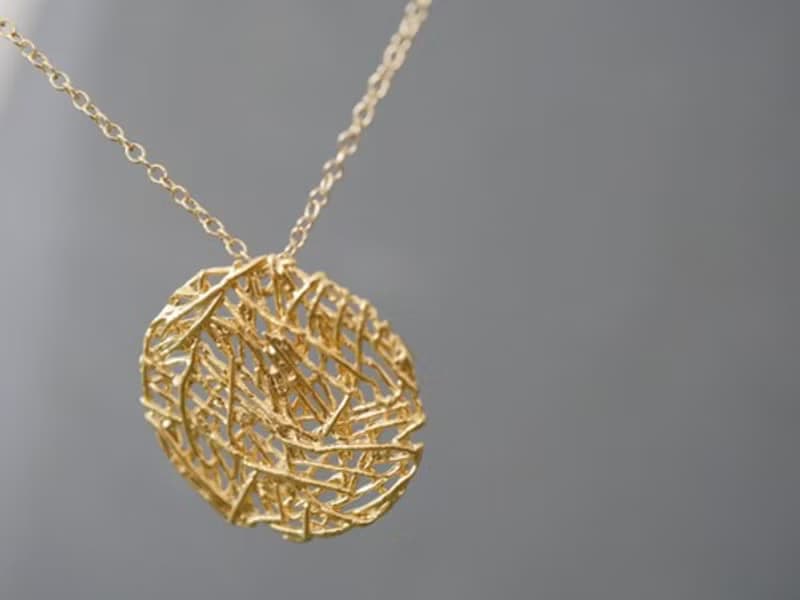 14kgfサークルロングネックレス