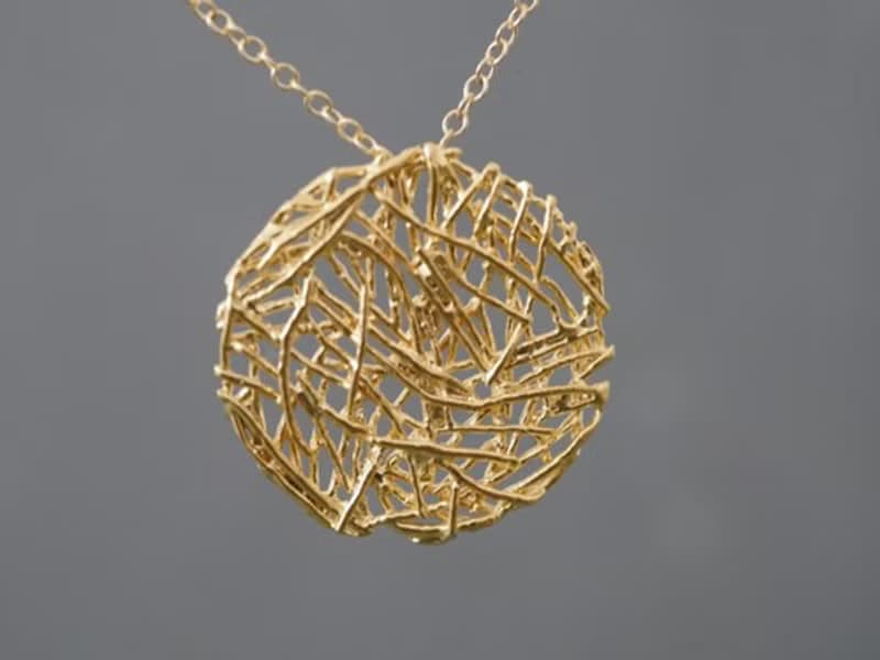 14kgfサークルロングネックレス