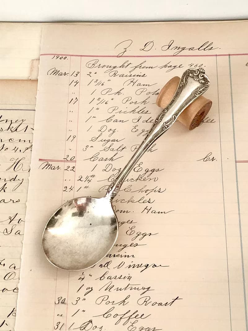 百年古董 1908年美國National Imperial Plate鍍銀圓湯匙