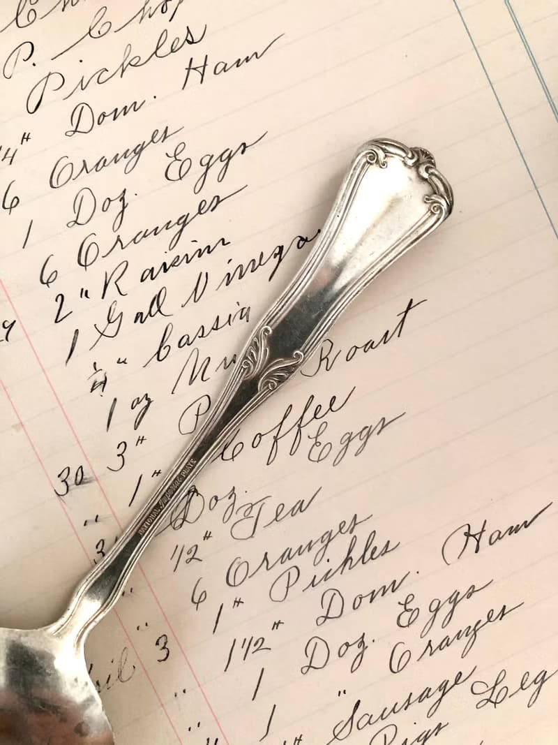 百年古董 1908年美國National Imperial Plate鍍銀圓湯匙