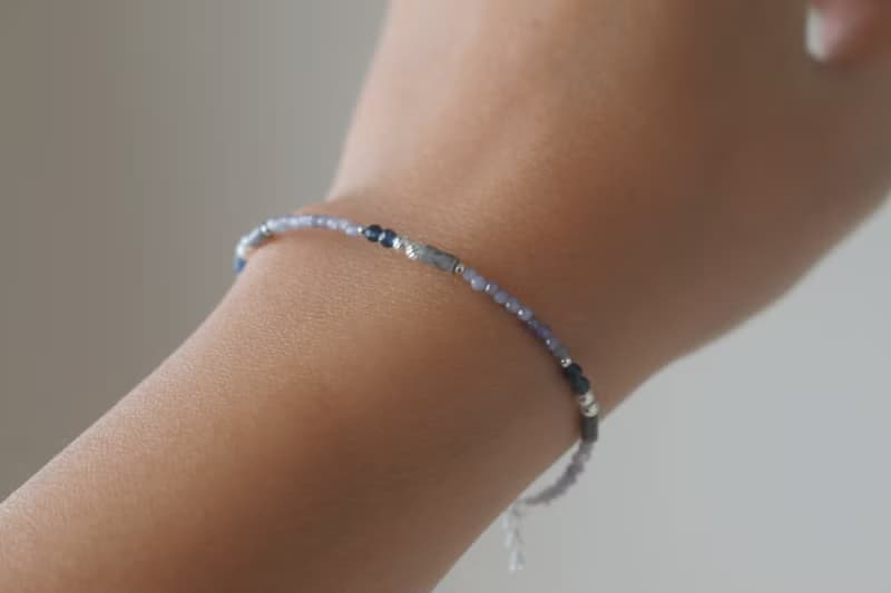 手鍊 坦桑石 9月誕生石 藍寶石 - 上升 -