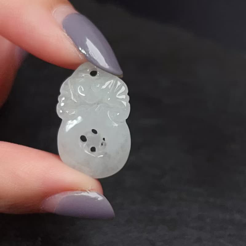 【福在眼前】冰種翡翠福貝項鍊 | 天然緬甸玉A貨翡翠 | 送禮
