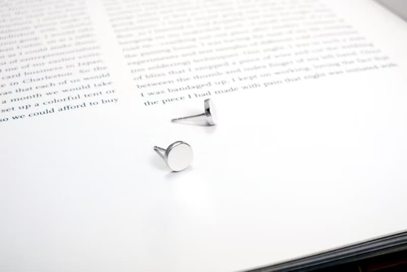 純銀 刻字 小圓耳環(大) 符號星座款 925純銀耳環 訂製銀飾