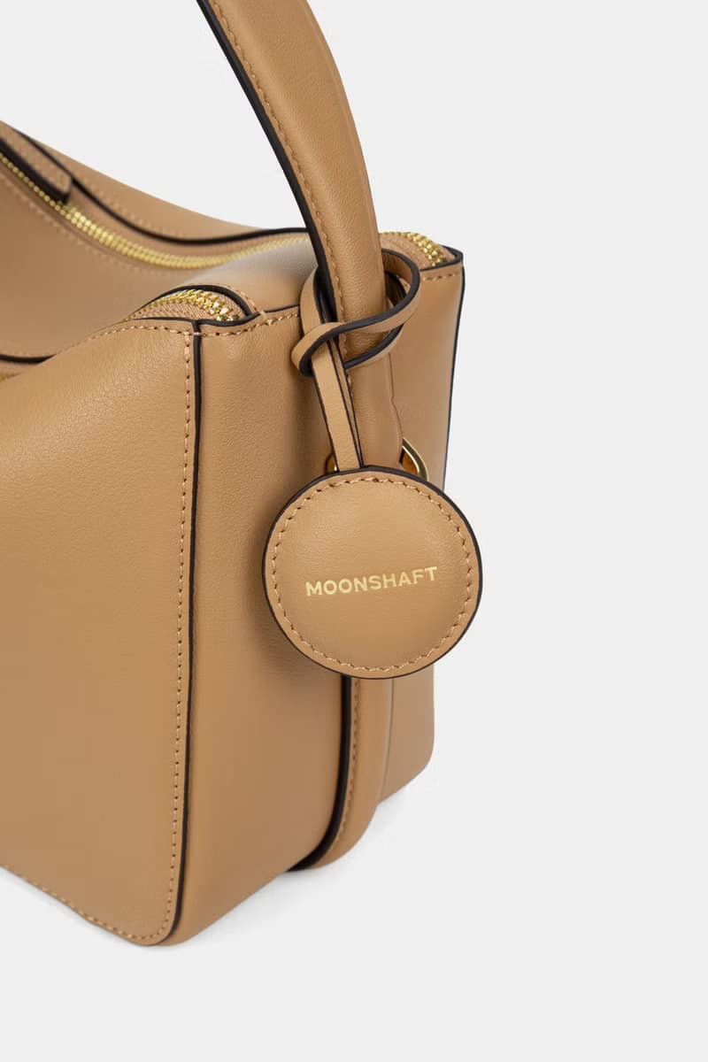 Moonshaft 月軸 Double Zip 納帕小牛皮袋 24 真皮 手提包 斜揹