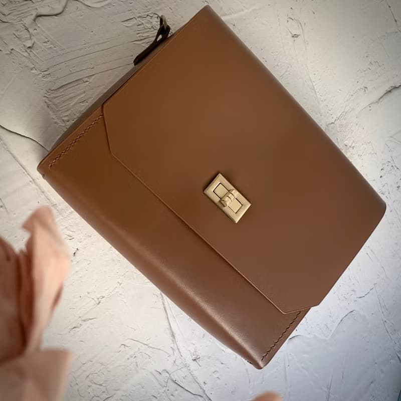 巧克力方包 皮包 肩背包 手拿包