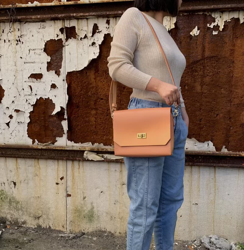 巧克力方包 皮包 肩背包 手拿包