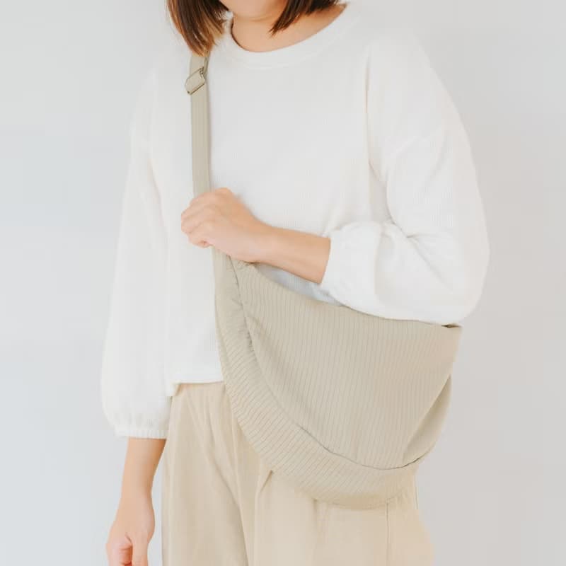 半月胖胖包 米白 拿鐵 抹茶拿鐵