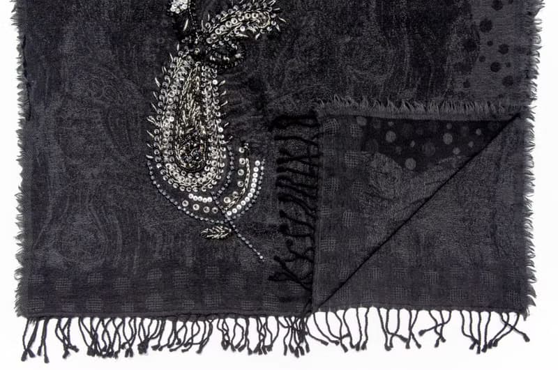 喀什米爾Cashmere/水煮羊毛披肩/針織圍巾/刺繡圍巾/羊絨披巾-花