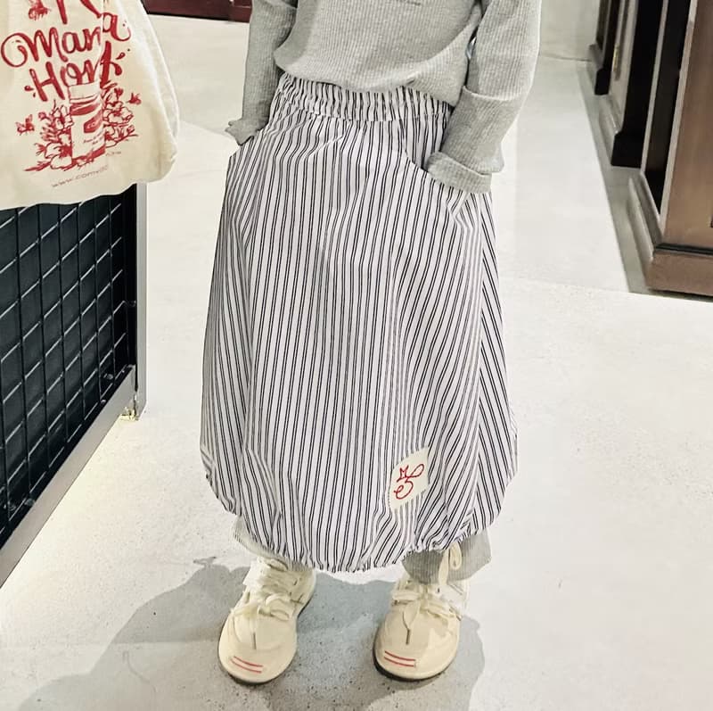 條紋燈籠裙 / 半身裙 裙子 童裝