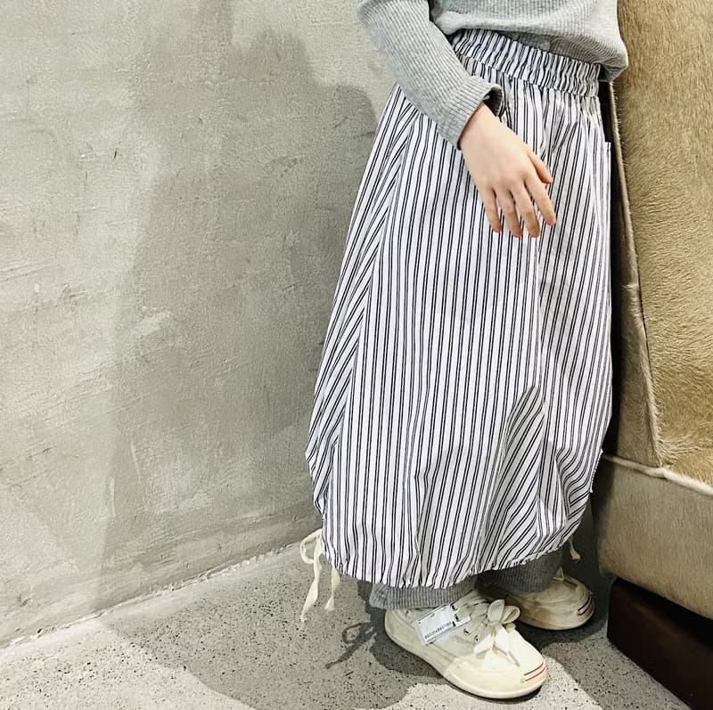 條紋燈籠裙 / 半身裙 裙子 童裝