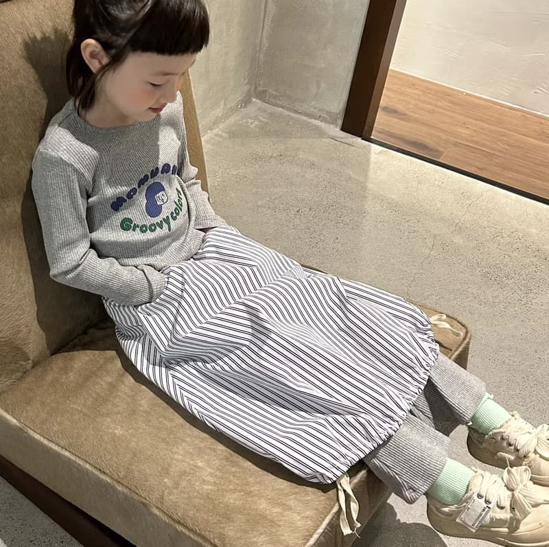 條紋燈籠裙 / 半身裙 裙子 童裝
