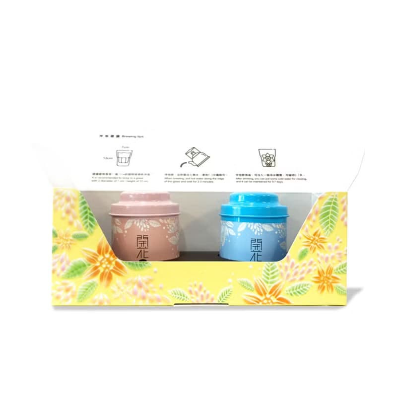 【開花茶】工藝花茶_會開花的茶_【2入】精緻罐裝禮盒