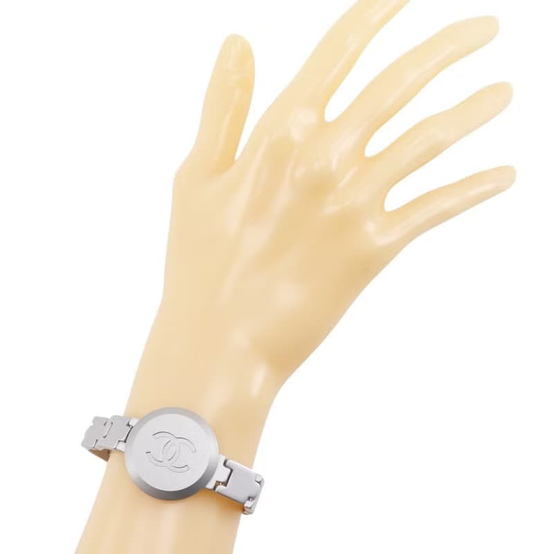 【日本直送】シャネル CHANEL ココマーク ブレスレット 99P 金属製 シルバー 約23.5g レディース【中古】