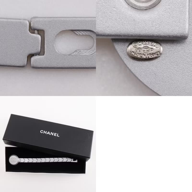 【日本直送】シャネル CHANEL ココマーク ブレスレット 99P 金属製 シルバー 約23.5g レディース【中古】