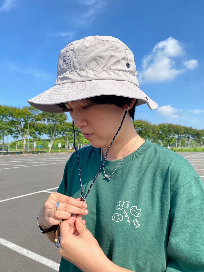 OUTDOOR 招財貓戶外防水帽 登山帽 可折疊