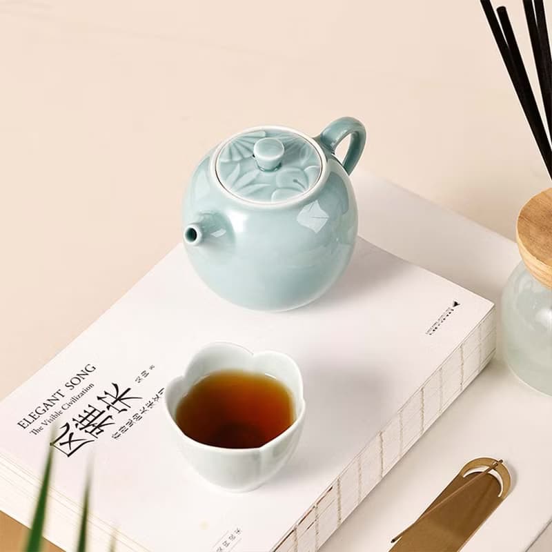 知君子 純手工茶杯一壺四杯創意品茗杯辦公泡茶杯家用茶具創意禮