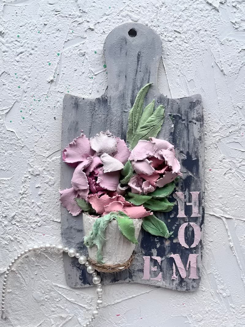 Home Decor 3d painting Flowers painting sculptural painting wall art Christmas