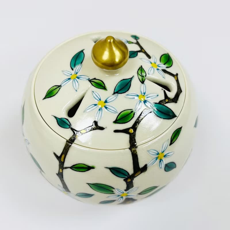 日本【松榮堂】清水燒 Orange Blossoms 橘子樹 香爐