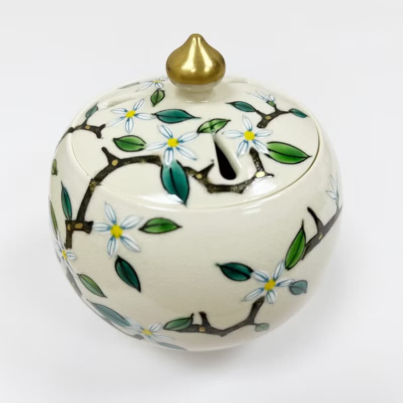 日本【松榮堂】清水燒 Orange Blossoms 橘子樹 香爐