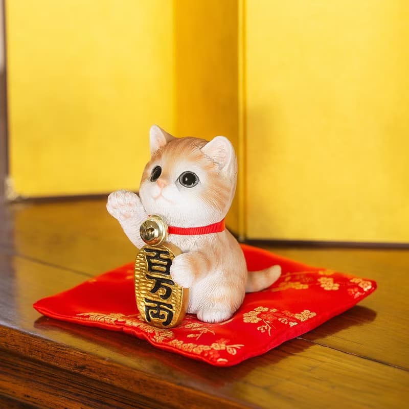 デバリエ 招き猫 猫 置物 商売繁盛 厄除け 病除け 開運 金運アップ 福を招く 玄関 飲食店 開店祝い 誕生日 記念日 クリスマス 新年 雑貨 cb039y