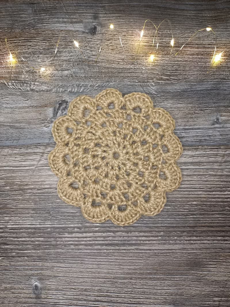 Jute crochet mug rug Placemat Jute napkin Eco friendly product