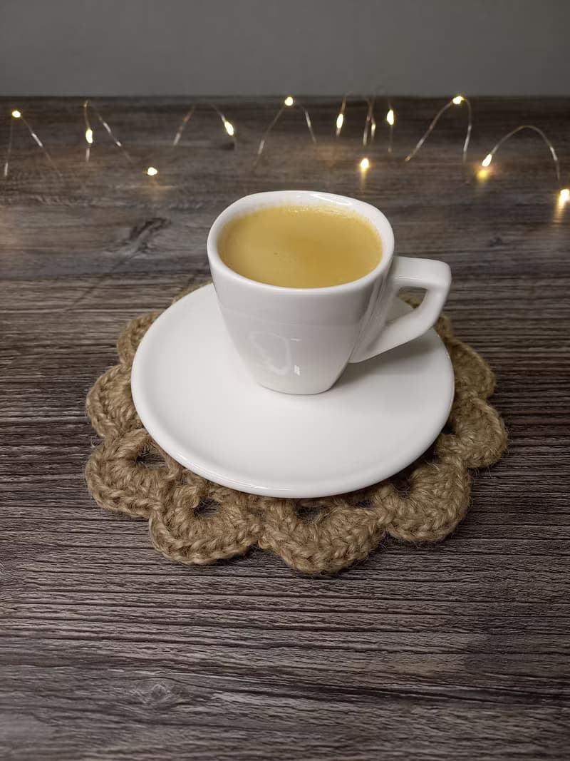 Jute crochet mug rug Placemat Jute napkin Eco friendly product