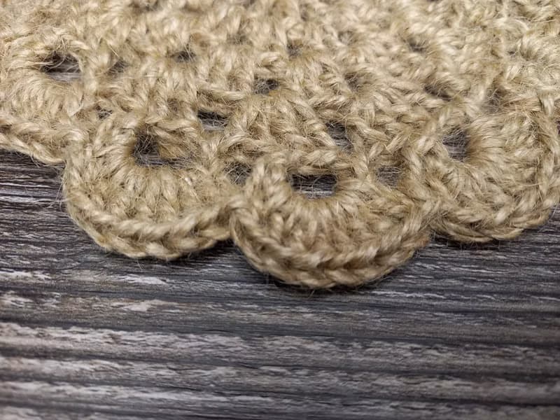 Jute crochet mug rug Placemat Jute napkin Eco friendly product