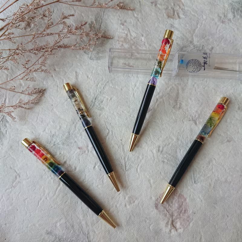 生花筆 /冷色調 /浮游花 婚禮小物 畢業禮物 辦公室小物