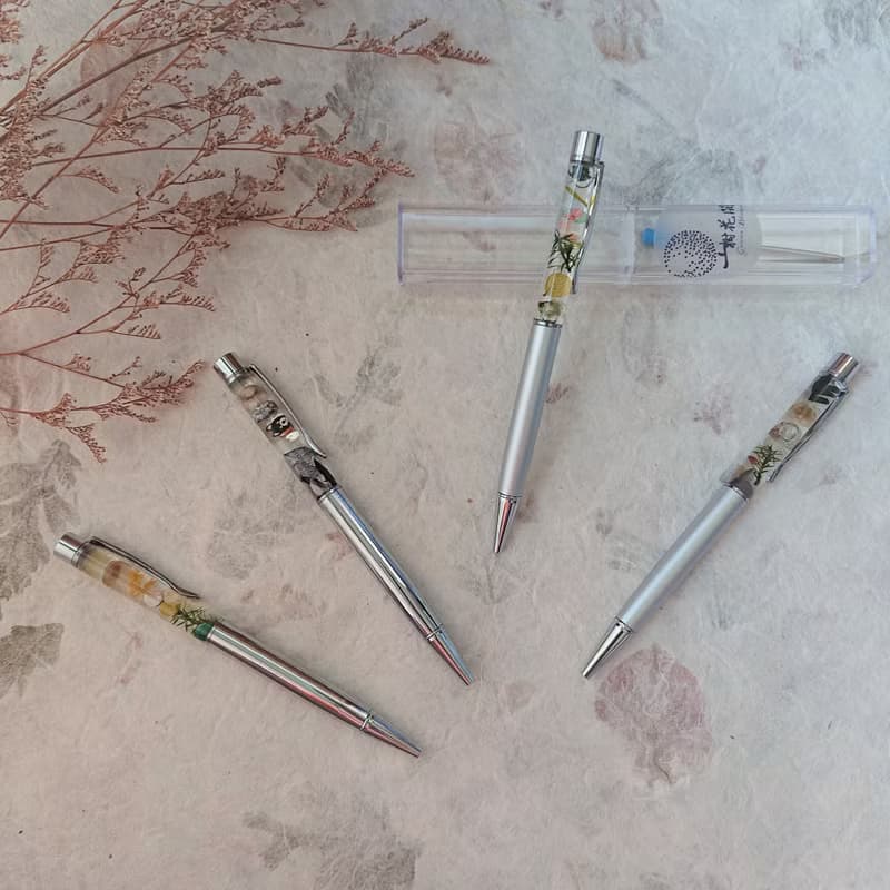 生花筆 /冷色調 /浮游花 婚禮小物 畢業禮物 辦公室小物