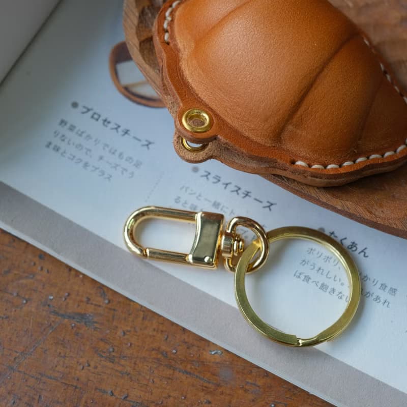 牛角包門禁卡套感應卡套手工頭層牛皮製作 包包掛飾