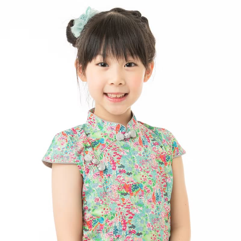兒童旗袍 古風 四季款 百花爭妍