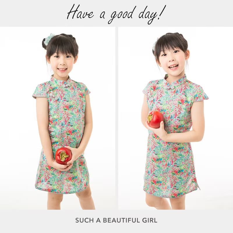 兒童旗袍 古風 四季款 百花爭妍