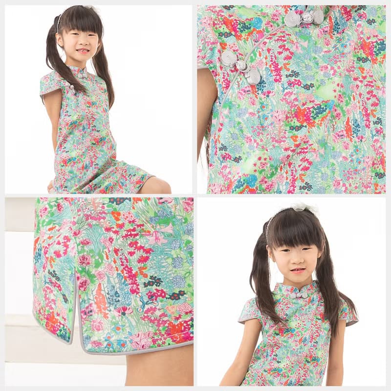 兒童旗袍 古風 四季款 百花爭妍