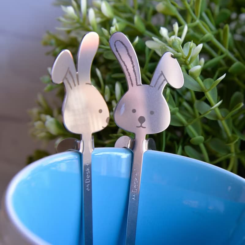 森林系萌君出沒攪拌匙 兔子 (2入)