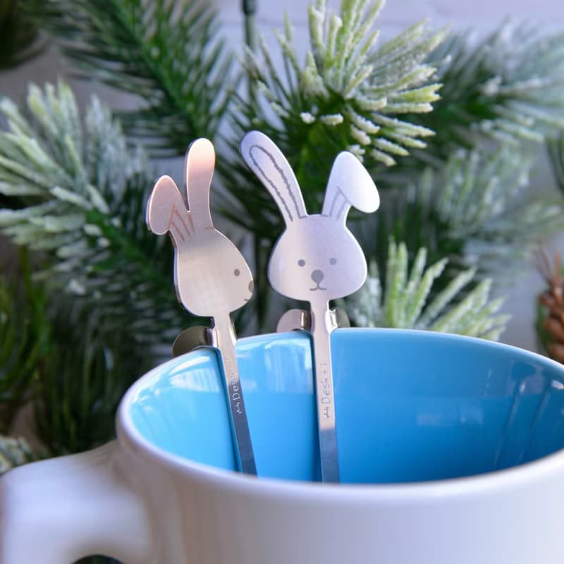 森林系萌君出沒攪拌匙 兔子 (2入)