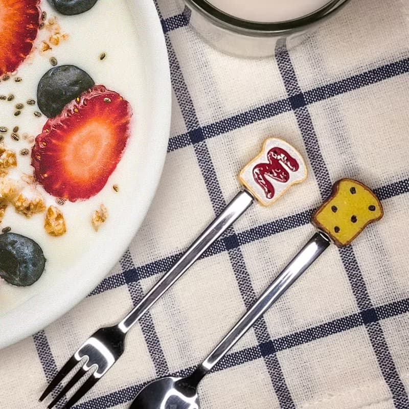 韓系早餐叉匙4入組