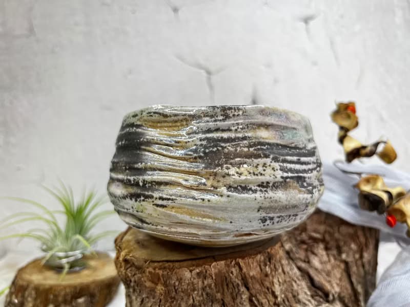 手作 手捏陶 柴燒茶碗 茶杯 點心碗