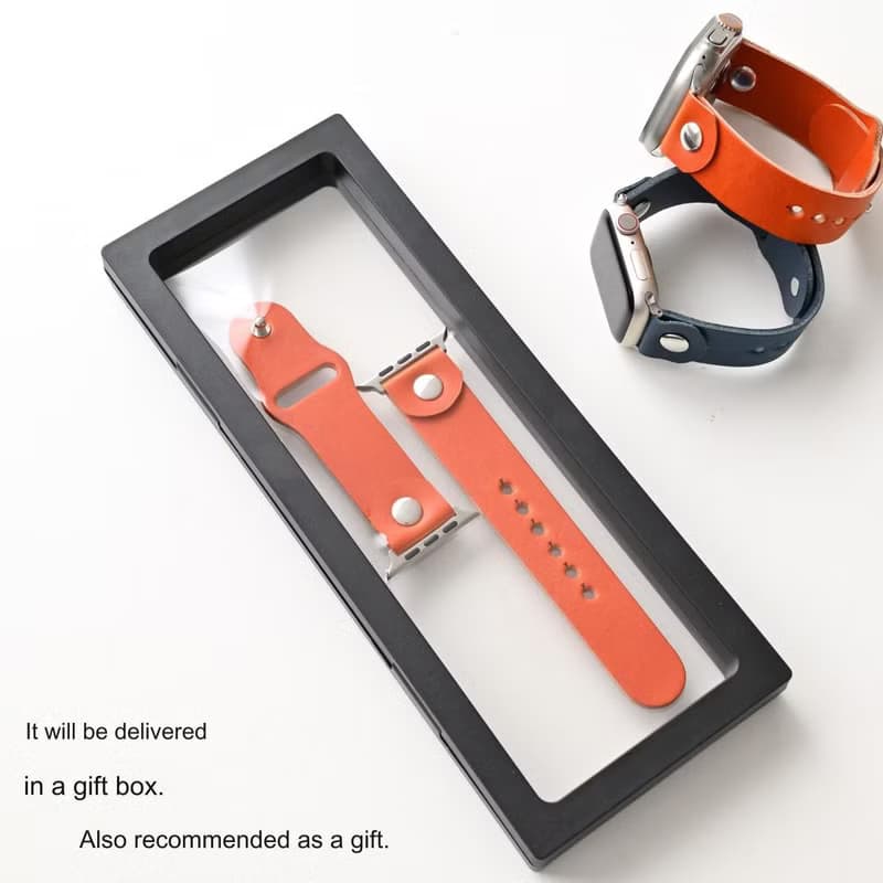 AppleWatch バンド 【 Sジーンズ 】 栃木レザー ギフトボックス入り タンカラー シンプル ニッケルフリー ベルト アップルウォッチ CF08M