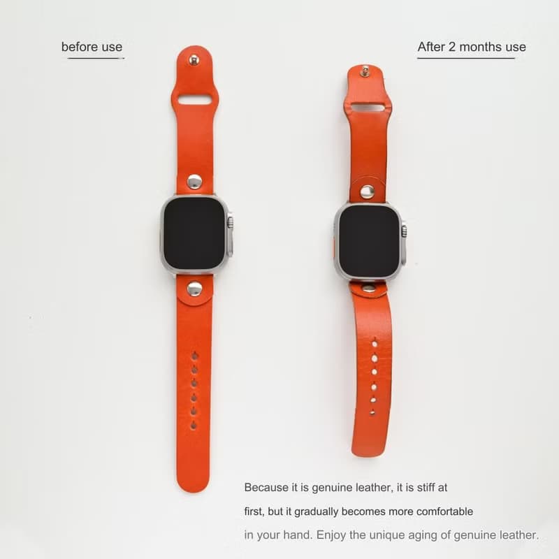 AppleWatch バンド 【 Sジーンズ 】 栃木レザー ギフトボックス入り タンカラー シンプル ニッケルフリー ベルト アップルウォッチ CF08M