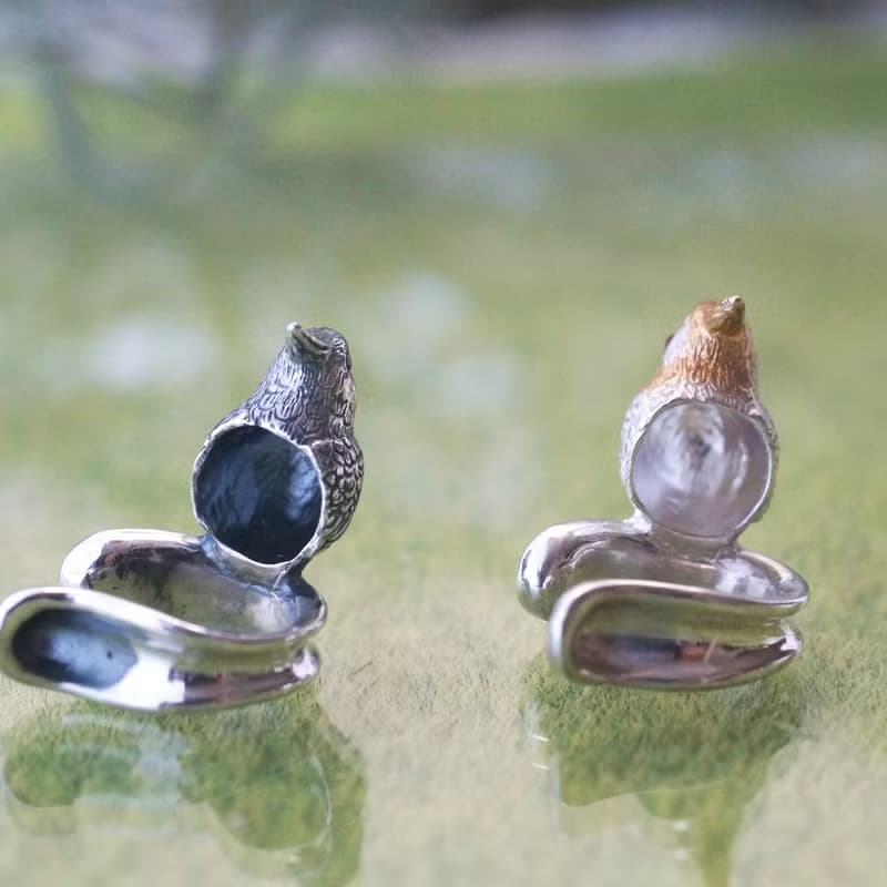 オカメインコのイヤーカフ