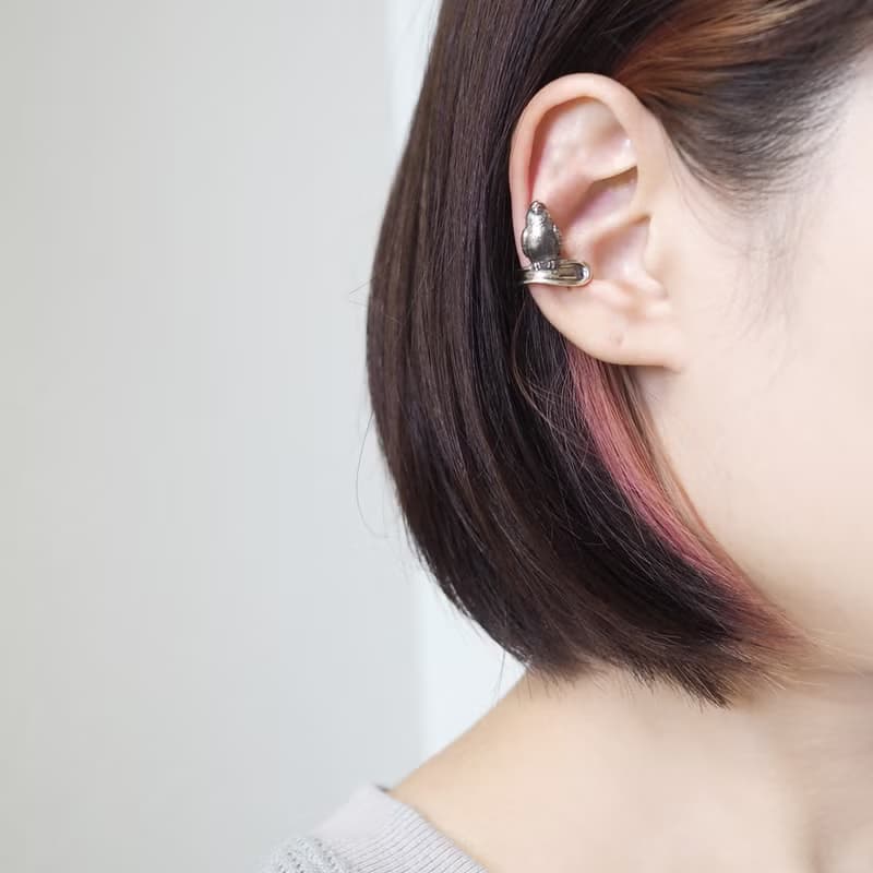 オカメインコのイヤーカフ