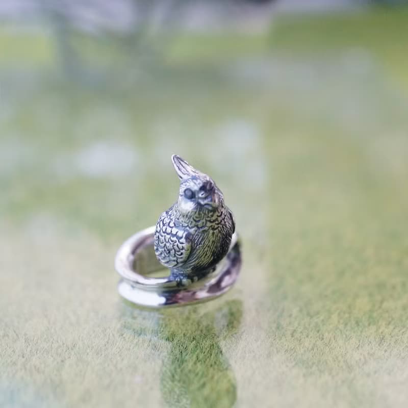 オカメインコのイヤーカフ