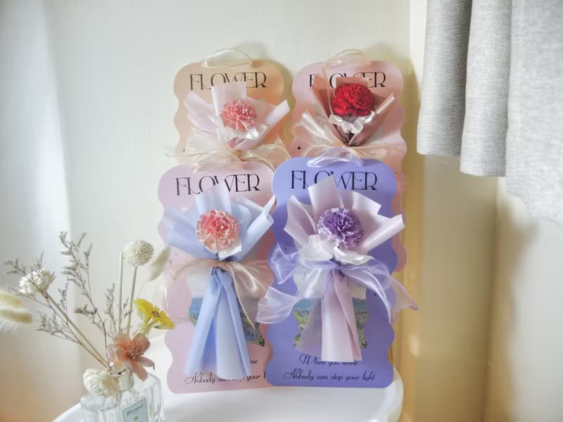 附精油/母親節禮物 康乃馨 擴香花 索拉康乃馨花束