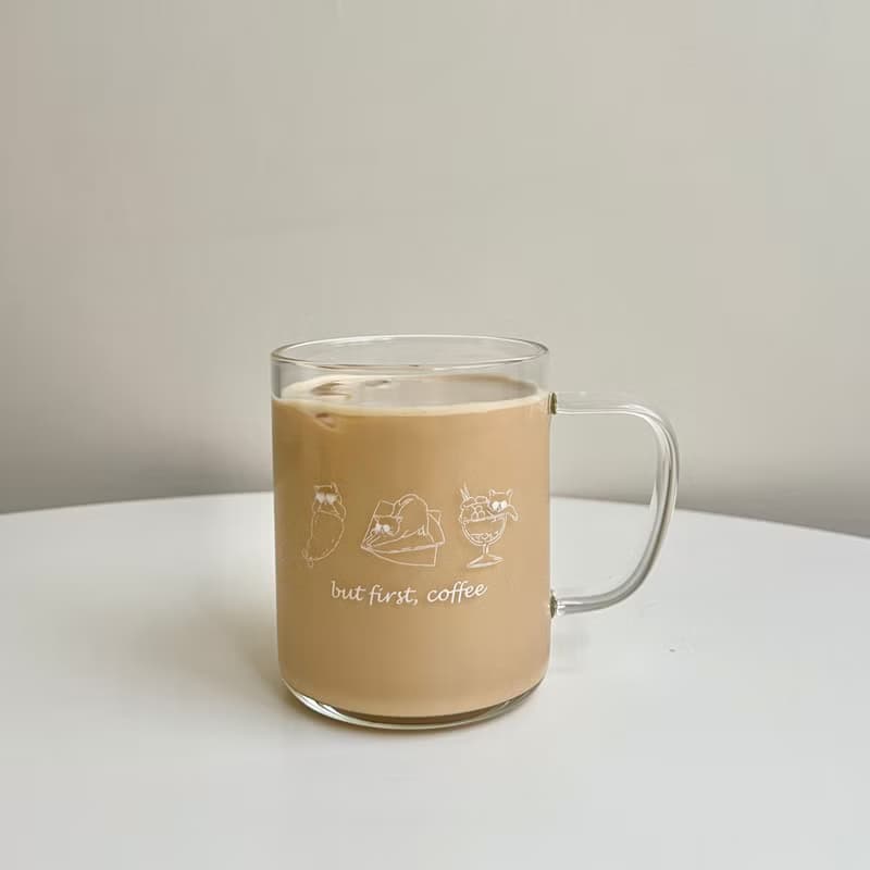 【喵星人系列 - 玻璃杯】| 透明玻璃喵喵杯 咖啡杯