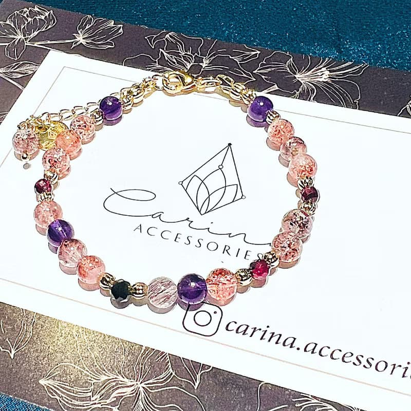開運 能量水晶 手鍊 飾品 超七水晶 全方位 愛情 桃花 招財 事業