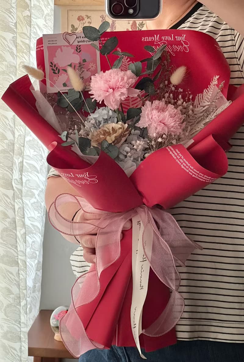 母親節永生花花束